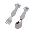 thumbnail image 4 of <p>Baby Fork Spoon, Lightweight  Edges Wear Easy To Operate Training Tableware  For Children</p>, 4 of 7