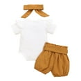 thumbnail image 4 of Newborn Baby Girl Isn't She Lovely Romper+ Shorts Pants Cotton Outfits Clothes Set 0-18M, 4 of 10