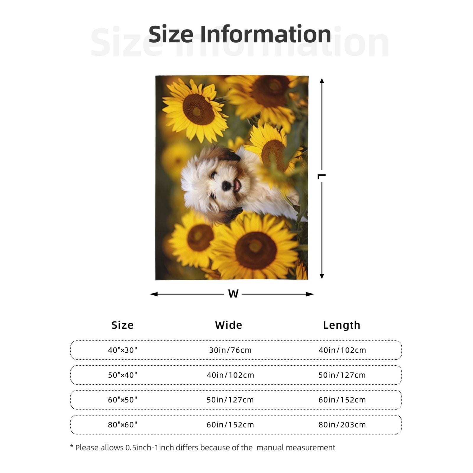 PHELIKA Havanese Dog Puppy 04 All Season Soft Throw Blanket Lightweight Flannel Fleece Blankets 80"x60"