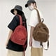 thumbnail image 2 of Mochila escolar de estilo japonés, mochila de pana para mujer, estilo coreano, para estudiantes de secundaria y universitarios, mochila pequeña retro sencilla para mujer, 2 of 6