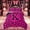 Hot Pink K, variant on Feelyou Cheetah Print Bowknot Queen Comforter Set for Women Girls, Bow Monogrammed K Comforter Sets Queen, Pink, Pink Reversible, 3pcs, 1 Comforter and 2 Pillowcases