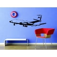 thumbnail image 1 of Custom Wall Decal Sticker : Flying Airplane Silhouette 12x18", 1 of 1