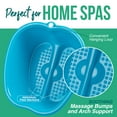 thumbnail image 3 of Foot Soaking Bath Basin – Large Size for Soaking Feet | Pedicure and Massager Tub for At Home Spa Treatment | Callus, Fungus, Dead Skin Remover Blue, 3 of 8