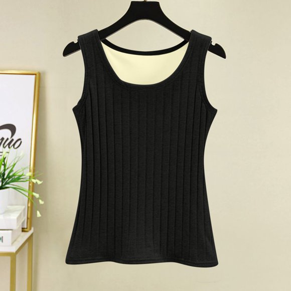 asjyhkr Womens Summer Undershirts Crew Neck Sleeveless Casual Comfy Tank Tops Soft Stretch Tshirts