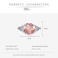 thumbnail image 5 of Vireellx Diamond Earrings for Women Rose Set Octagon Ring Stud Earrings Pendant Three-piece Jewelry for Her Birthday Christmas Gift, 5 of 11