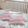 thumbnail image 6 of Pink Grey Ombre Throw Pillow Covers 20x20 Inch Set of 2, Abstract Art Oil Painting Modern Waterproof Outdoor Pillow Covers, Decorative Cushion Pillowcases for Couch, Sofa, Bed, Garden, Patio, 6 of 9