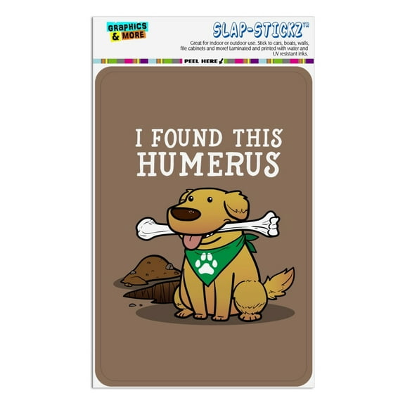 I Found This Humerus Bone Dog Humorous Home Business Office Sign
