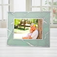 thumbnail image 4 of Excello Global Products EGP-HD-0201 Decorative Picture Frame, Silver Accents Border Picture Frame, Holds 5" X 7" Picture, Tabletop and Wall Picture Frames, Blue, 10" X 7", 4 of 5
