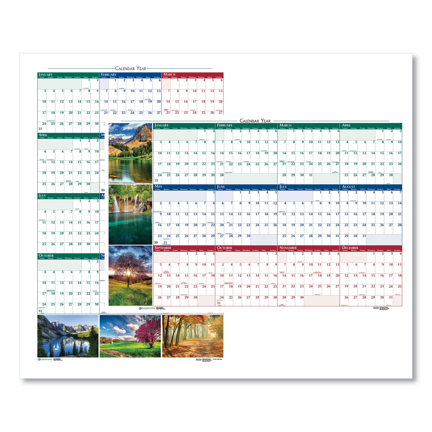 house-of-doolittle-reversible-yearly-wall-calendar-32-x-48-2023-walmart