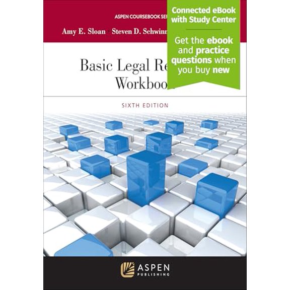 Pre-Owned Basic Legal Research Workbook: [Connected eBook with Study Center] (Aspen Coursebook), 9798889061649, , Paperback, 6th ed. edition