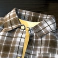 thumbnail image 5 of Maean Boys Button down Shirt Plaid Long Sleeve Tops Kids Casual Loose Fall Fashion Blouses Clothes, 5 of 7