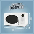 thumbnail image 5 of Nostalgia 0.7 cu ft Retro Microwave Oven, 700W Countertop Microwave Oven with 8 Auto Cook Programs, White, 5 of 7