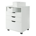 thumbnail image 3 of Winsome Halifax Bins & Drawers Storage Mobile Cabinet&nbsp;10521, White Finish, 3 of 4