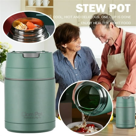 

〖Jisuan〗Kitchen Convenience Tools Food Steel Spoon Insulation Cans(800Ml) Folding Tropical Vacuum Stainless Glass&Bottle