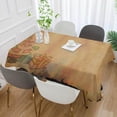 thumbnail image 4 of SKYSONIC 54"X54" Square Tablecloth with Santa Prints, Anti-Wrinkle and Smooth Table Cloth for Kitchen/Home Wedding Decoration, 4 of 7