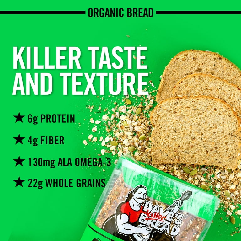 Dave's Killer Bread 21 Whole Grains and Seeds Organic Bread Loaf, 27 oz