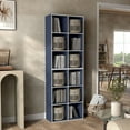 thumbnail image 5 of Furniture of America Brooks Stackable 6-Cube Wood Steel Blue Bookcase, 5 of 9