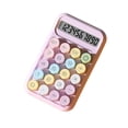 thumbnail image 3 of Calculadora de 10 dígitos, botones mecánicos de accesorios de escritorio portátil Pantalla de bolsillo básico para la escuela primaria Púrpura, 3 of 8