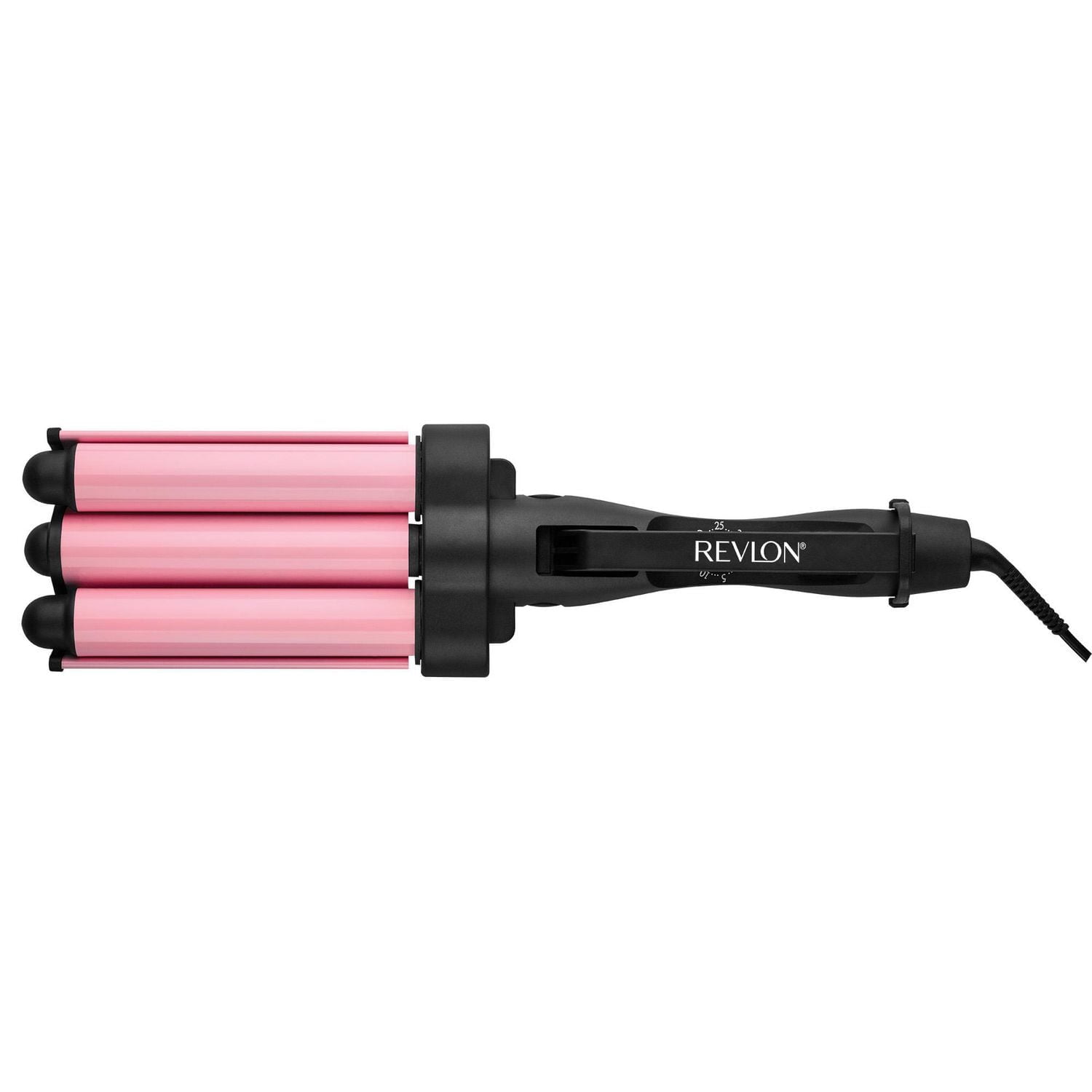 Revlon Wave Master Fer à Friser Jumbo à 3 Barils en Céramique / Crêpe-Cheveux, Rose Le Pro De La Vague grace aux 3 Mega-tubes