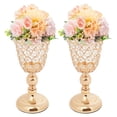 thumbnail image 2 of Dwellnix K9 Crystal Vase Flower Vase Wedding Flower Vases Iron EVA Home Dining Table, 2 of 7
