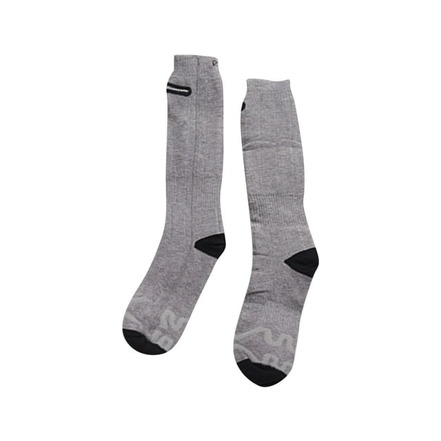 Socks for Women Gift Winter Solid Color Electronic Heated Mid Length