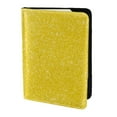 thumbnail image 2 of Pofeuu Yellow Glitter Print Travel Document Organizer Passport Holder Men Women for Family (6.5 in x 4.5 in),Wallet Holder Credit Card Clutch Bag Case, 2 of 5