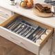 thumbnail image 2 of Naiovety Soporte de utensilios premium para cajones con espacio libre de desorden Bandeja de cajones expandible de gran capacidad Almacenamiento y organización del hogar blanco, 2 of 6
