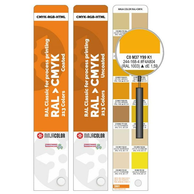 Guía de Pantone Profesional Ninja Orange Belt 213 Colores Con Recubrimiento 2x2cm Diseño Abanico Grosor 115 g/m² Papel.