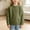 Green, variant on Spazoro Girls Crew Neck Knit Sweater, Solid Color Warm Long Sleeve Breathable Pullover Tops for Daily Layering Orange Size 3-4T