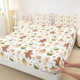 thumbnail image 3 of Feelyou Merry Christmas Full Size Sheets, Gingerbread Man Bed Sheets, Kids Teens Boys Girls Sheet Sets, Luxury Bedroom Decor,4 Pieces, 3 of 7