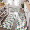 thumbnail image 2 of Colorful Skull Pattern Kitchen Rugs Sets Of 3,Kitchen Runner Rugs Non Skid Washable,Decorative Kitchen Floor Mats for Kitchen,Sink,Laundry,17"x30"+ 17"x47" + 17"x59", 2 of 6