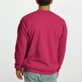 thumbnail image 4 of Annhoo Men Cotton Knit Tops Color Block Crew Neck Long Sleeve Loose Comfy Pullover Shirts Casual Fleece Warm Outdoor Blouse, 4 of 8