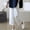 White, variant on Ladies Pants Wide Leg Pants Cotton Linen Palazzo Jeans Yellow Loose Straight-Leg High Waisted Cropped Gym Pants Women,S