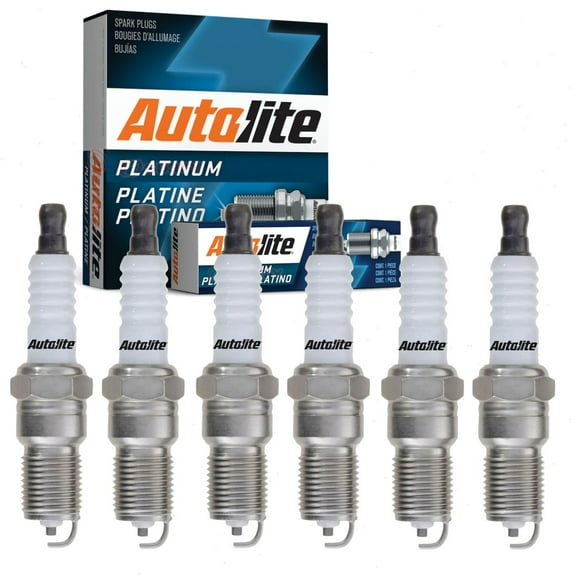 6 pc Autolite Platinum Spark Plugs compatible with GMC Sierra 1500 4.3L V6 2010-2013