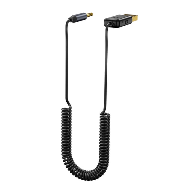 Seitruly Adaptador auxiliar para coche compatible con Bluetooth V5.0, receptor de de sonido de Audio, conector de 3,5mm, Cable de extensión de Cables de audio/vídeo