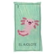 thumbnail image 1 of Cobija Manta Frazada Diseño de Carta de Lotería Verde de Ajolote Ultra Suave y Ligera, 1 of 5