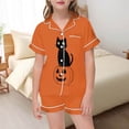 thumbnail image 1 of XEGLSBU Girls Pajamas Satin 2 Piece Long Sleeve Long Pants Pajama Set Kids Cute Button down Sleepwear, 1 of 3