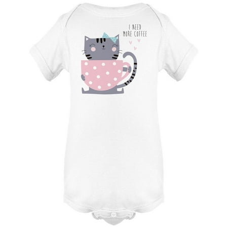 

Cute Cat With Cup Of Coffee Bodysuit Infant -Image by Shutterstock 18 Months