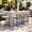 4 beige stools, variant on Crestlive Products Outdoor Bar Stools Set of 2, 29" Bar Height Stackable Modern Patio Bar Chairs with Rattan Back and Metal Frame, for Garden Deck Pool Backyard