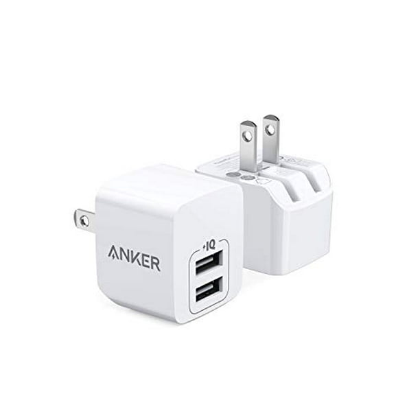 USB Charger, Anker 2 Pack Dual Port 12W Wall Charger with Foldable Plug, PowerPort Mini for iPhone XsXS MaxXRX88 Plus76S6S Plus, iPad, Samsung USB Charger, Anker 2 Pack Dual Port 12W Wall Charger with Foldable Plug, PowerPort Mini for iPhone XsXS MaxXRX88 Plus76S6S Plus, iPad, Samsung