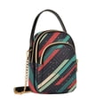 thumbnail image 7 of FORMRS Crossbody Bag for Women Quilted Travel Shoulder Cell Phone Purse with Chain Strap Handbag, Abstract Stripes, 7 of 7