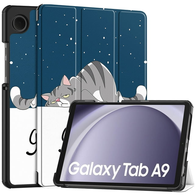 TFixol Samsung Galaxy Tab A9 & A9 Plus Étui de Protection avec Réveil/sommeil Automatique, Fermeture Magnétique, et Support Trifold - 8.7/11 Pouces, Designs Colorés Disponibles