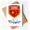 thumbnail image 1 of China Shield National Flag Wedding Cards Congratulations Greeting Envelopes, 1 of 3