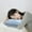Blue, variant on 100Fens Ice Silk Home Office Duple-Use Memory Foam Recliner Small Pillow Neck Headrest Chair Pillow Car Seat Cervical Pillow Cushion Neck Protection