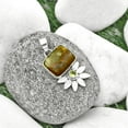 thumbnail image 3 of Natural Australian Prehnite & Peridot 925 Sterling Silver Pendant Jewelry P-1425 SDP137250, 3 of 5