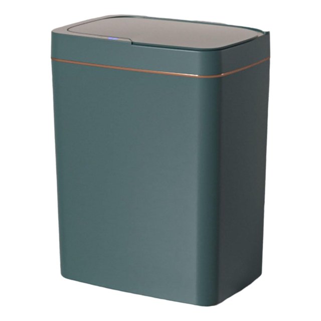 Cubo de basura con sensor, cubo de basura automático, cubo de basura eléctrico, 15 l, verde