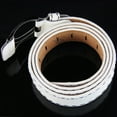 thumbnail image 2 of Women's Belts 1 PC Womens White Leather Belts Mens Belts Stretchable, 2 of 5