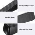 thumbnail image 3 of Uxcell 4 Sets Fuertes Topes de Puerta con Soporte Adhesivo y Protectores, Negro, 3 of 7