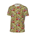 thumbnail image 6 of Wukai Cartoon Fire Truck Print Men's Short-Sleeved Mesh T-Shirt,Quick-Dry Short Sleeve Workout T-Shirt-4X-Large, 6 of 8