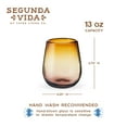 thumbnail image 3 of Twine Living El Ocaso Wine Glasses for Birthday, Wedding, 13oz Set of 2, 3 of 6